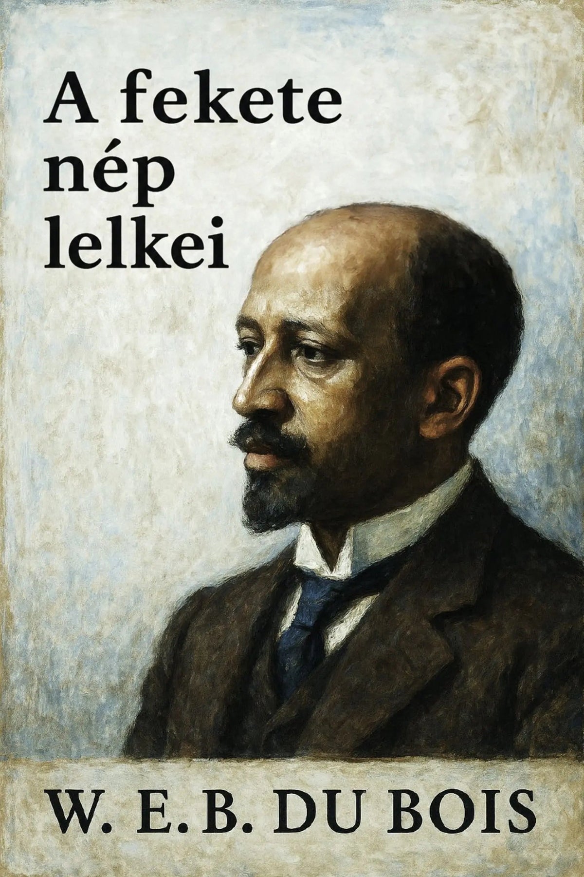 Book cover for 'A fekete nép lelkei' by W. E. B. Du Bois