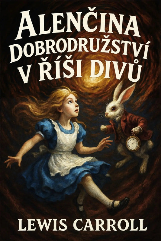 Book cover for 'Alenčina dobrodružství v Říši divů' by Lewis Carroll