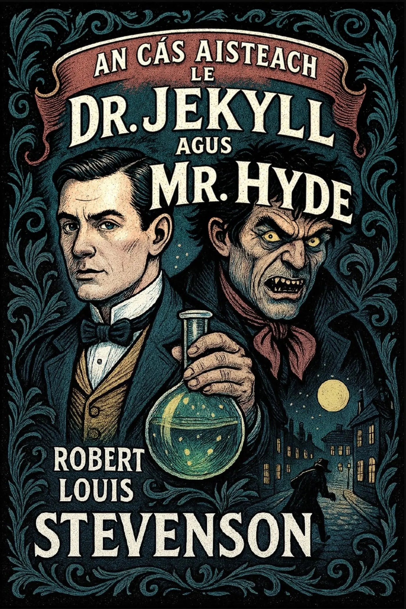 Book cover of 'An Cás Aisteach le Dr. Jekyll agus Mr. Hyde'