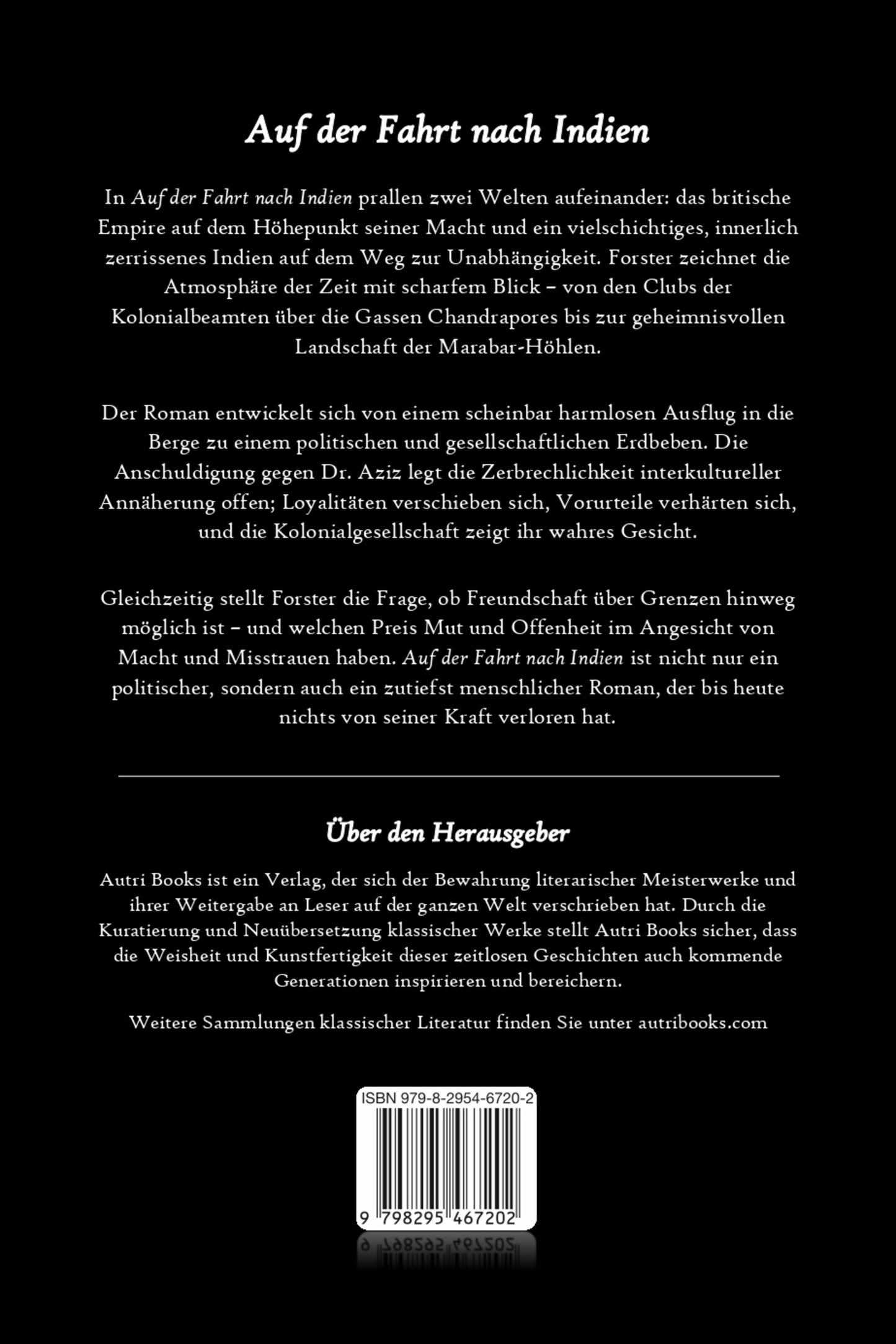 Back cover of a book with text and a barcode