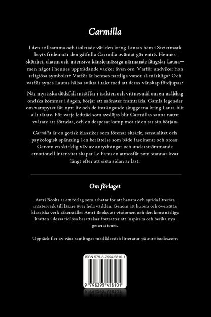 Book cover with text and a barcode on a black background