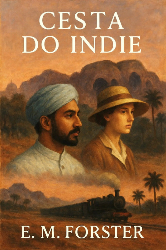 Book cover for 'Cesta do Indie' by E. M. Forster