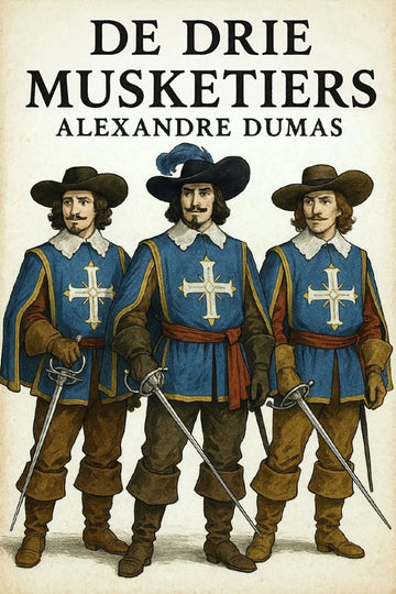 Book cover of 'De drie musketiers'