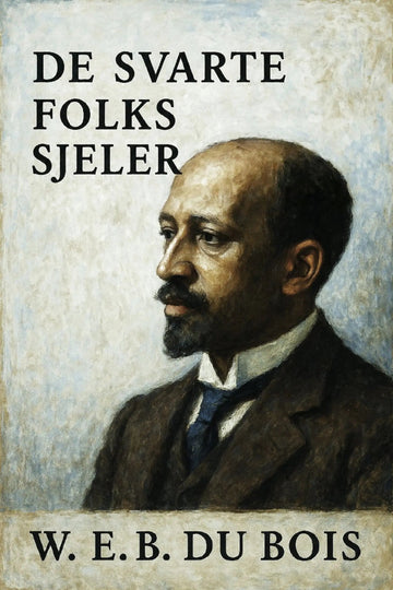 Book cover of 'De svarte folks sjeler' by W. E. B. Du Bois featuring a portrait of the author.