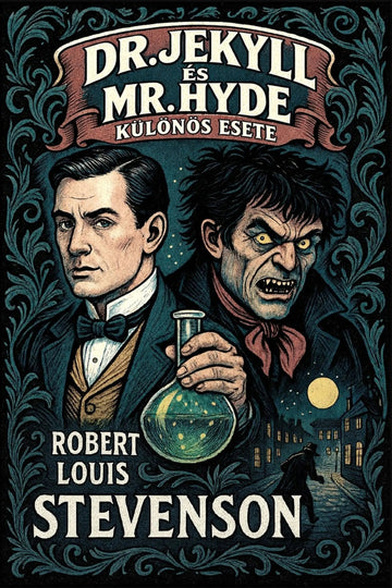 Book cover for 'Dr. Jekyll és Mr. Hyde különös esete'