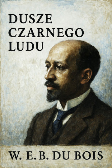 Book cover of 'Dusze czarnego ludu' by W. E. B. Du Bois with a portrait of the author.