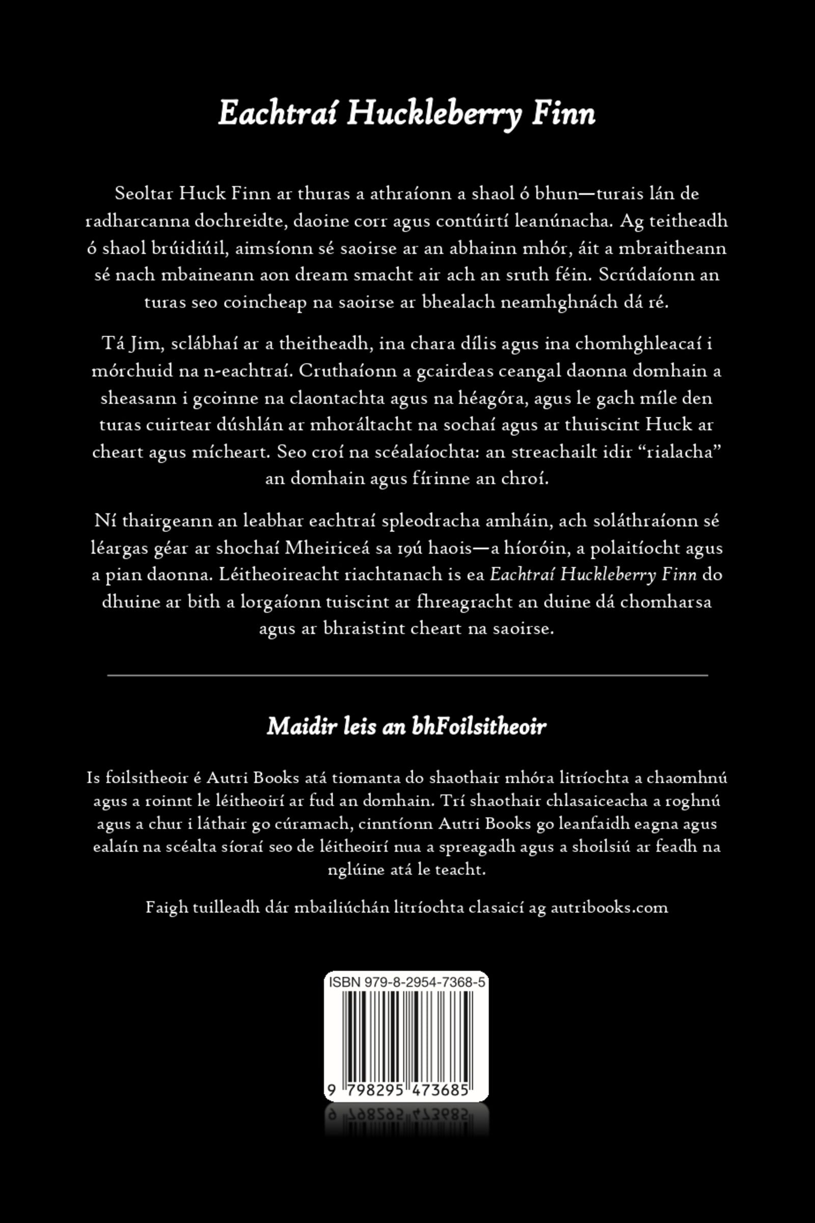 Back cover of a book with text and a barcode