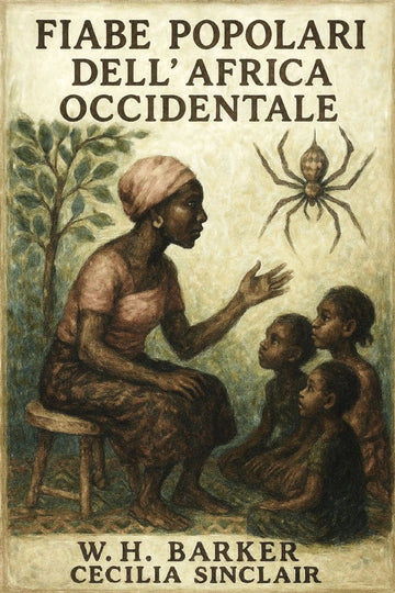 Book cover for 'Fiabe popolari dell’Africa occidentale' by W.H. Barker and Cecilia Sinclair