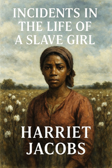 Book cover of 'Incidents in the Life of a Slave Girl' by Harriet Jacobs with a woman in a field.