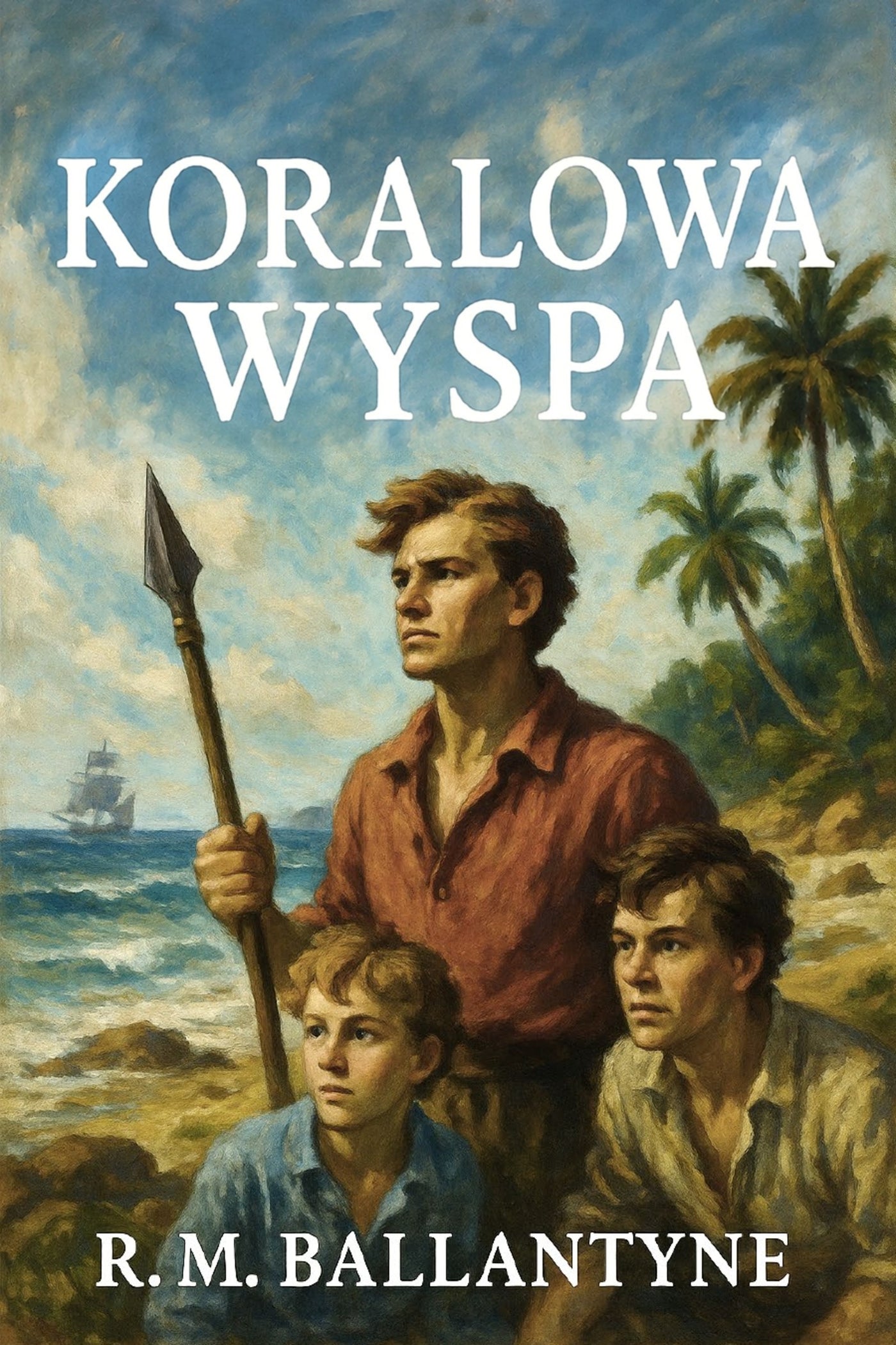 Book cover of 'Koralowa wyspa' by R.M. Ballantyne