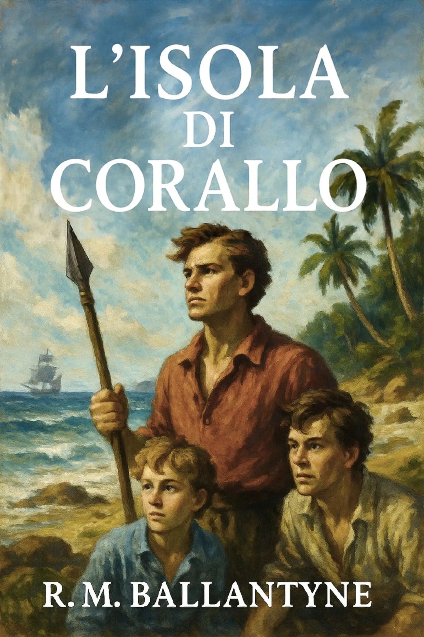 Book cover for 'L’isola di corallo' by R.M. Ballantyne