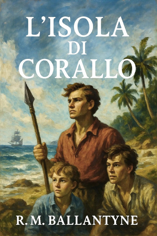 Book cover for 'L’isola di corallo' by R.M. Ballantyne
