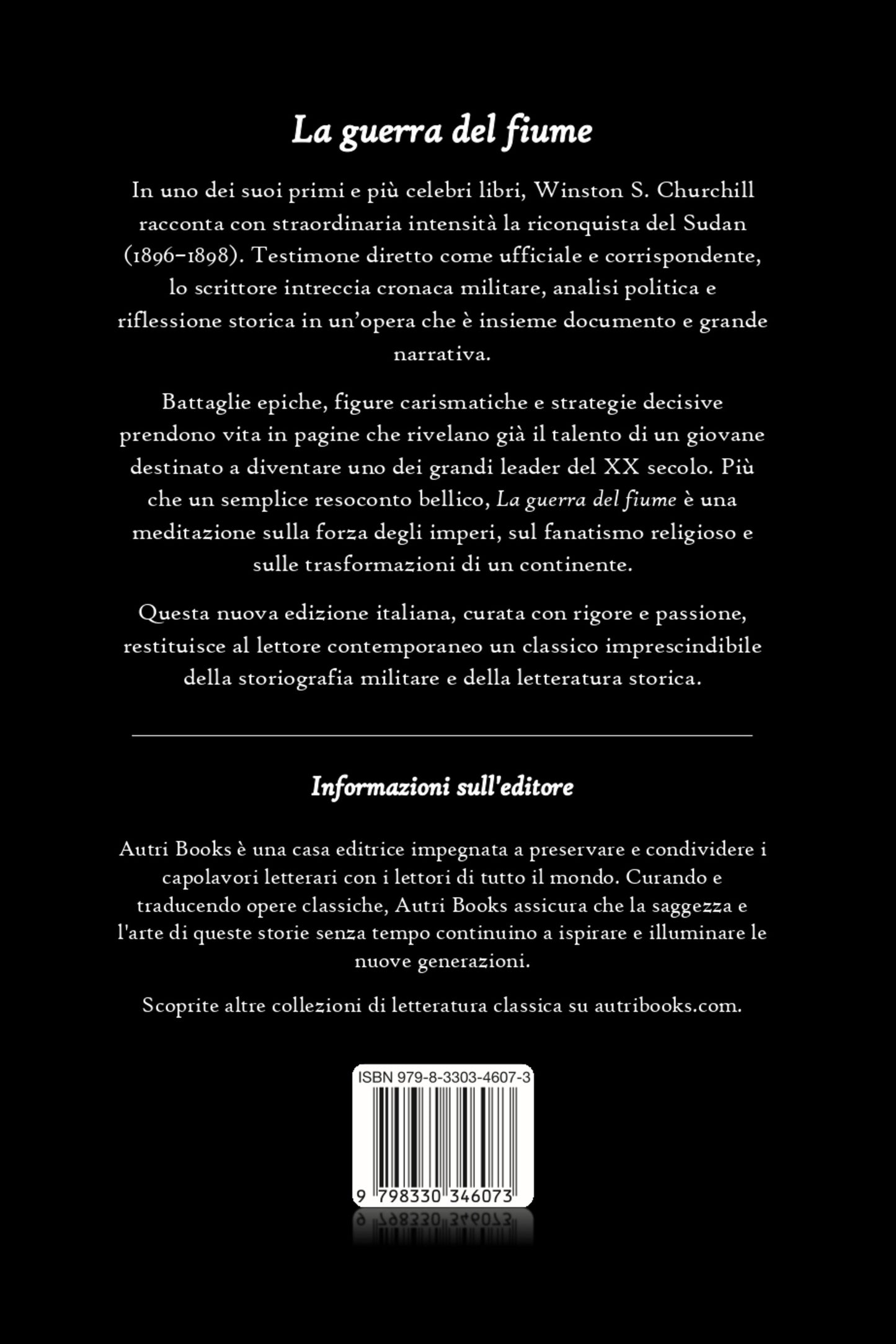 La guerra del fiume back book cover in italian