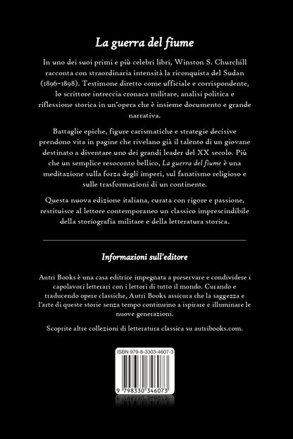 La guerra del fiume back book cover in italian