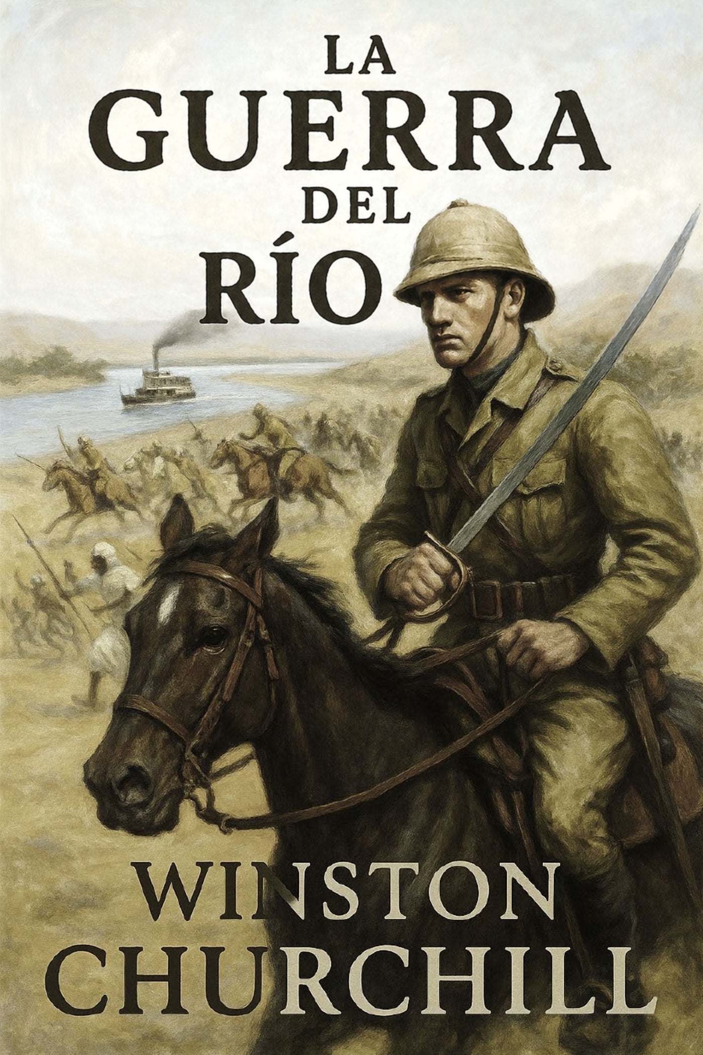Book cover of 'La guerra del río' by Winston Churchill