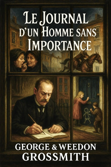 Book cover of 'Le journal d’un homme sans importance' by George & Weedon Grossmith with illustrations and text.