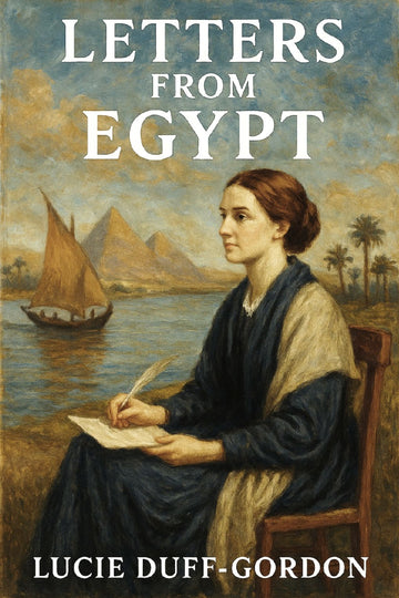 Book cover of 'Letters from Egypt' by Lucie Duff-Gordon with a painting of a woman writing by a river.