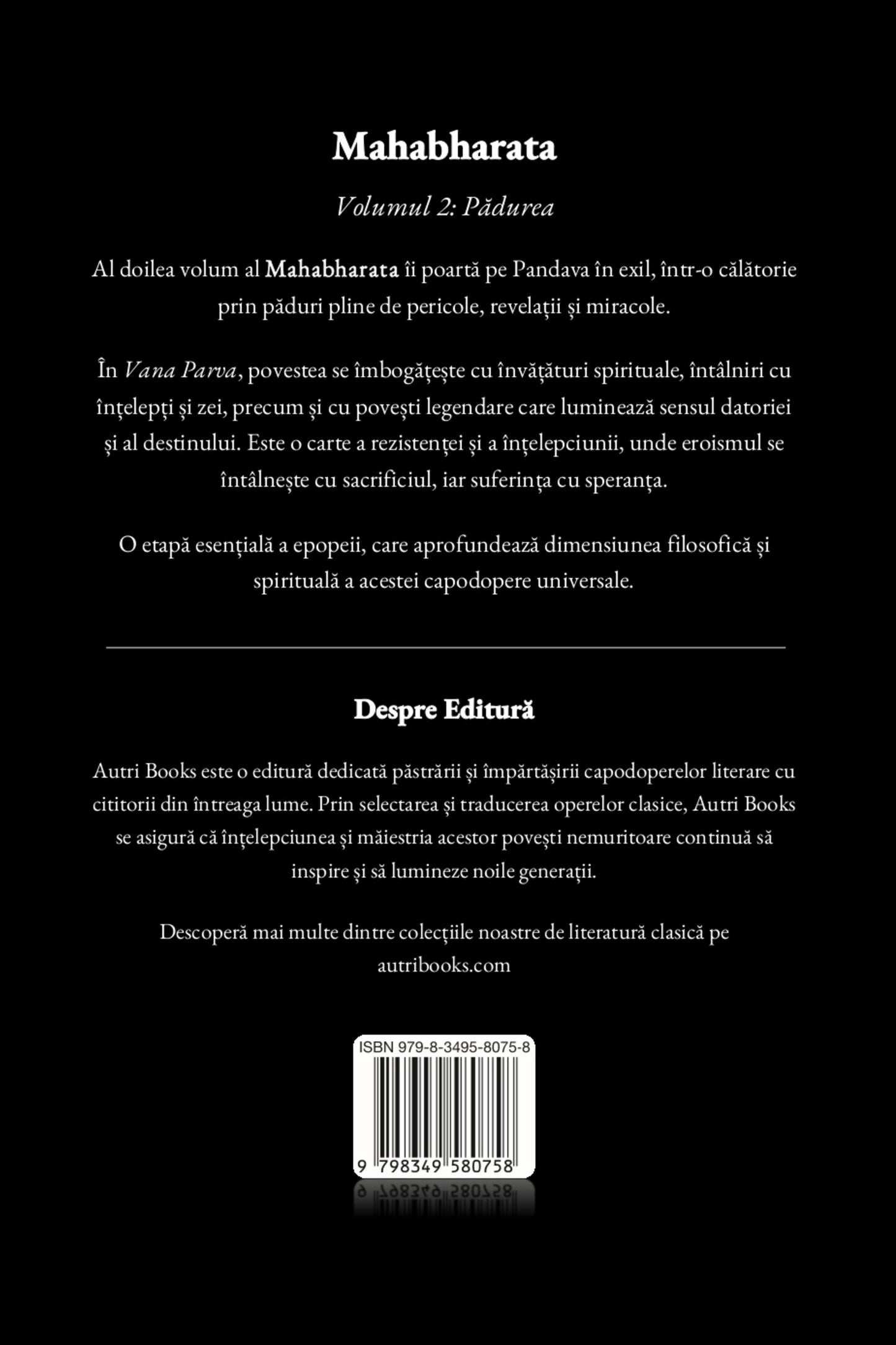 Book cover of 'Mahabharata Volume 2' with text on a black background