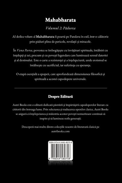 Book cover of 'Mahabharata Volume 2' with text on a black background