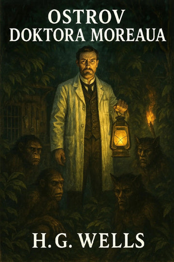 Book cover for 'Ostrov doktora Moreaua' by H.G. Wells