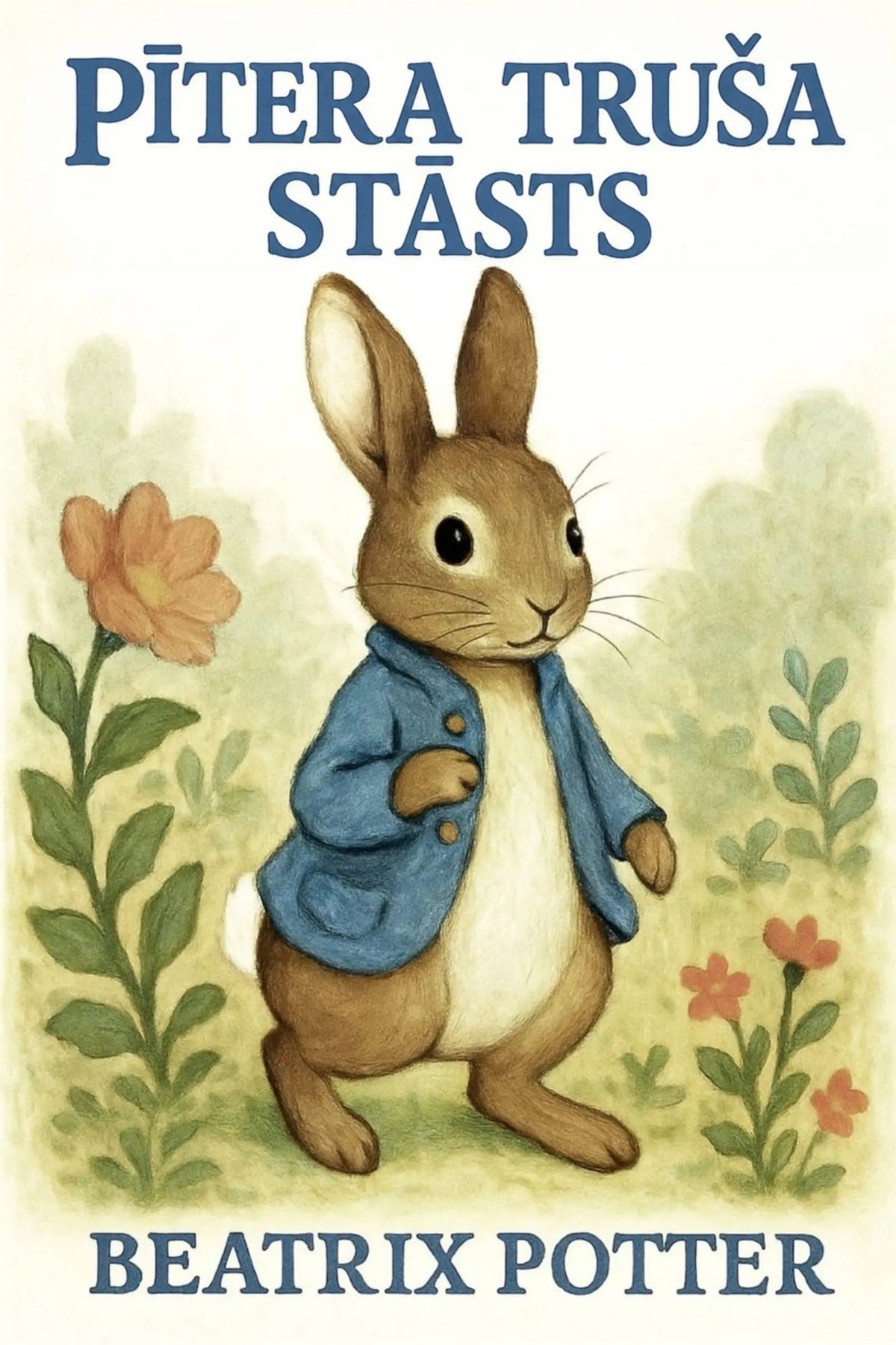 Book cover for 'Pītera truša stāsts'