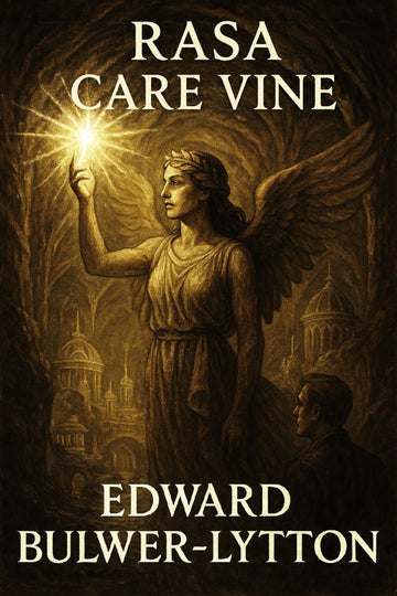 Book cover of 'Rasa care vine' by Edward Bulwer-Lytton featuring an angel with a glowing light.