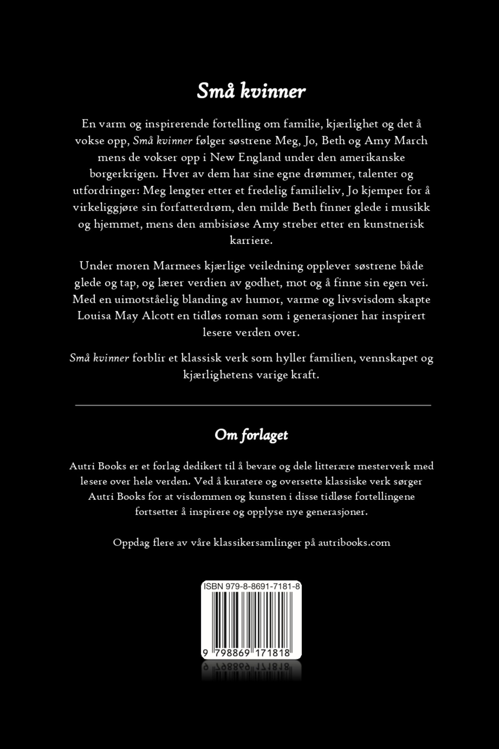 Back cover of a book with text and a barcode