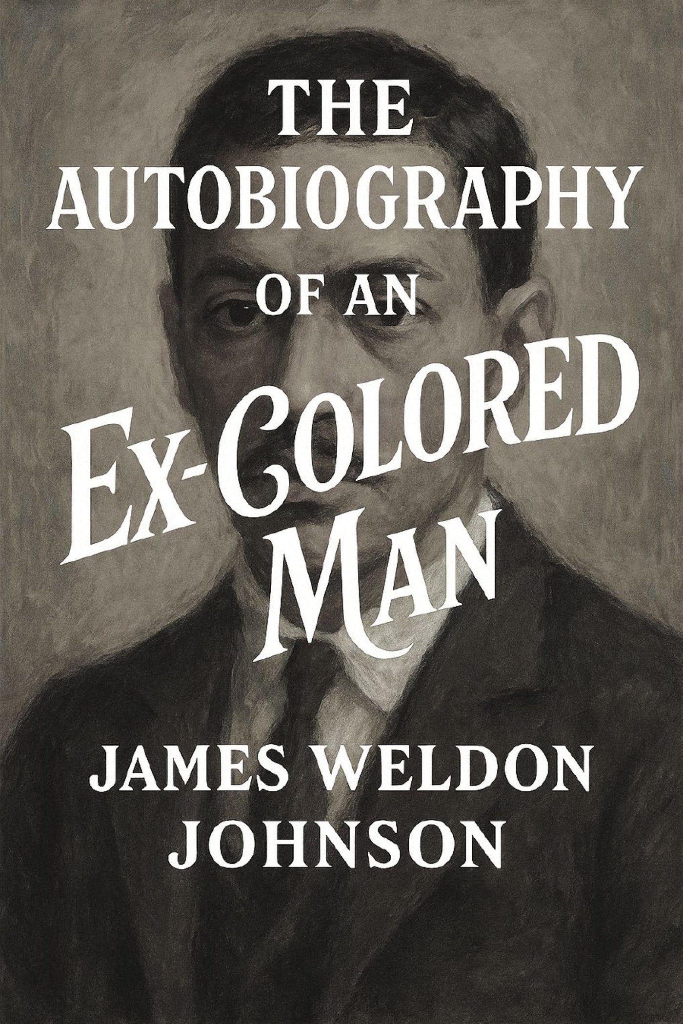 Book cover of 'The Autobiography of an Ex-Colored Man' by James Weldon Johnson with a portrait of a man.