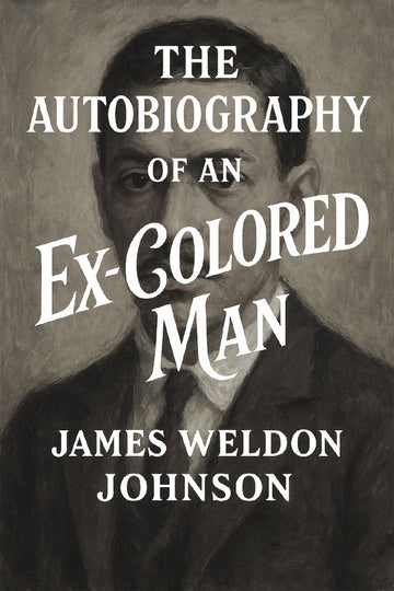 Book cover of 'The Autobiography of an Ex-Colored Man' by James Weldon Johnson with a portrait of a man.
