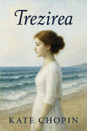 Book cover of 'Trezirea' by Kate Chopin with a woman on a beach