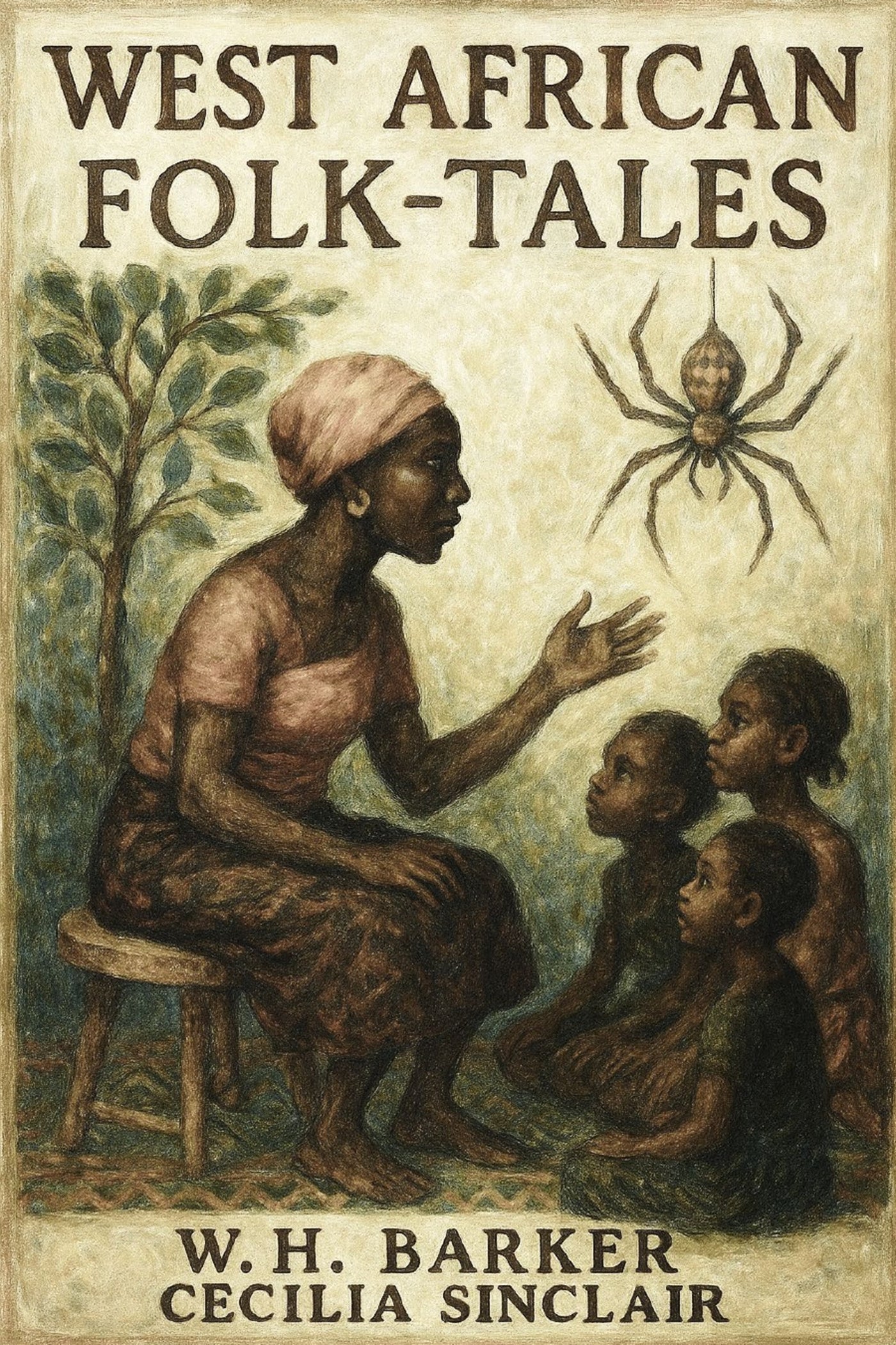 Book cover of 'West African Folk-Tales' by W.H.