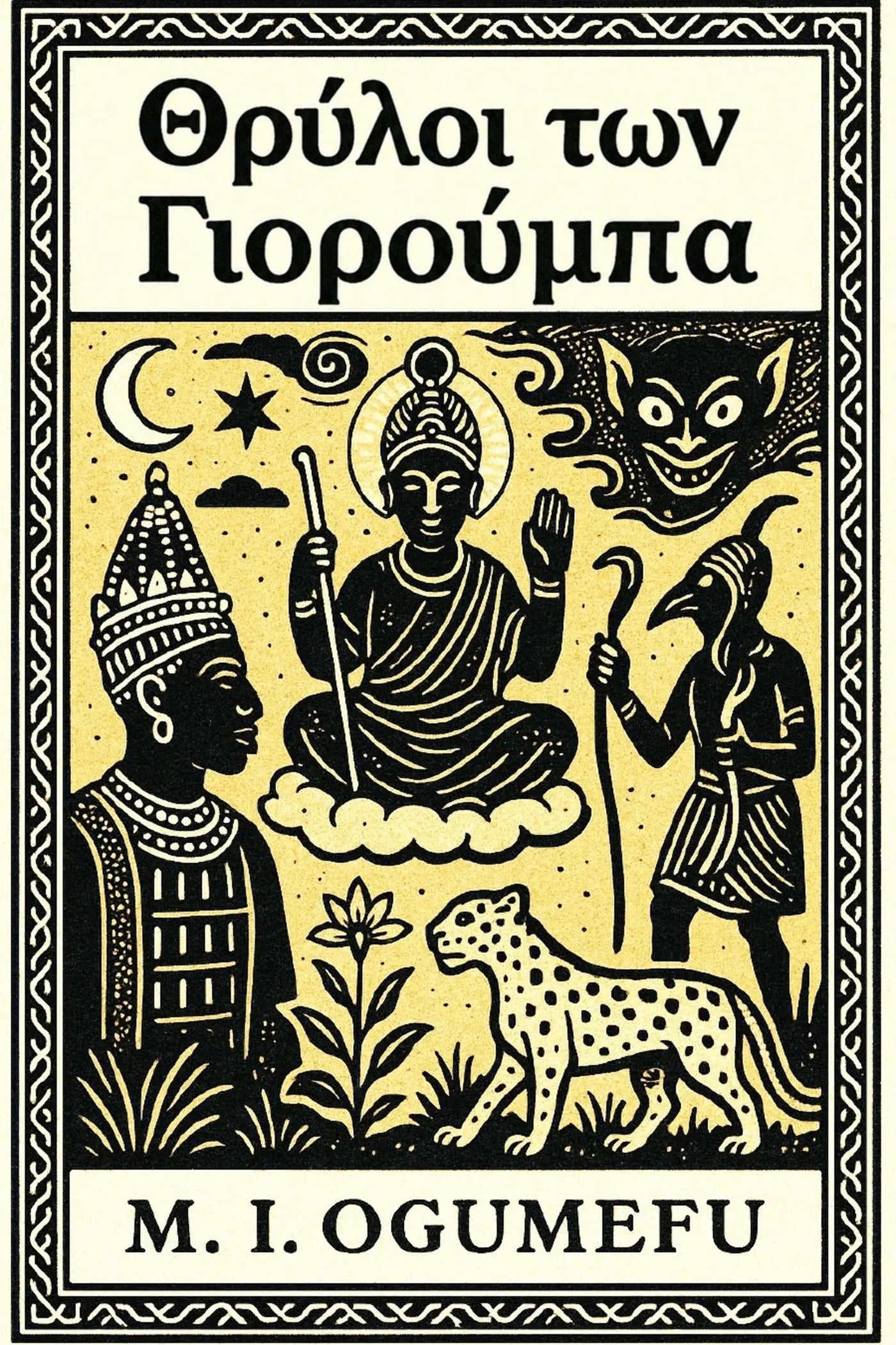 Book cover for 'Θρύλοι των Γιορούμπα' by M. I. Ogumefu