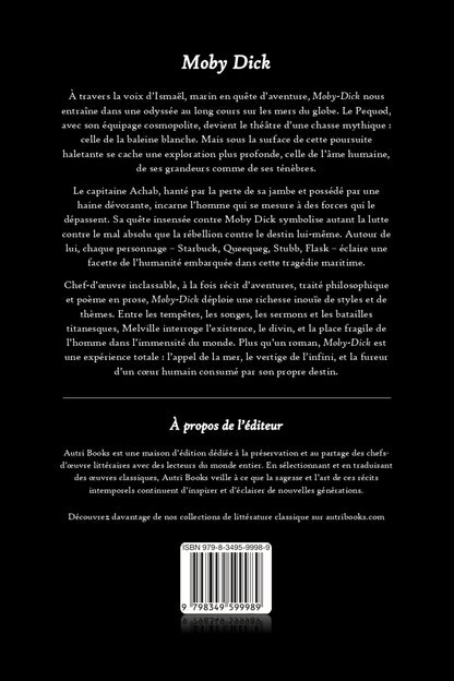 Back cover of Moby-Dick in french